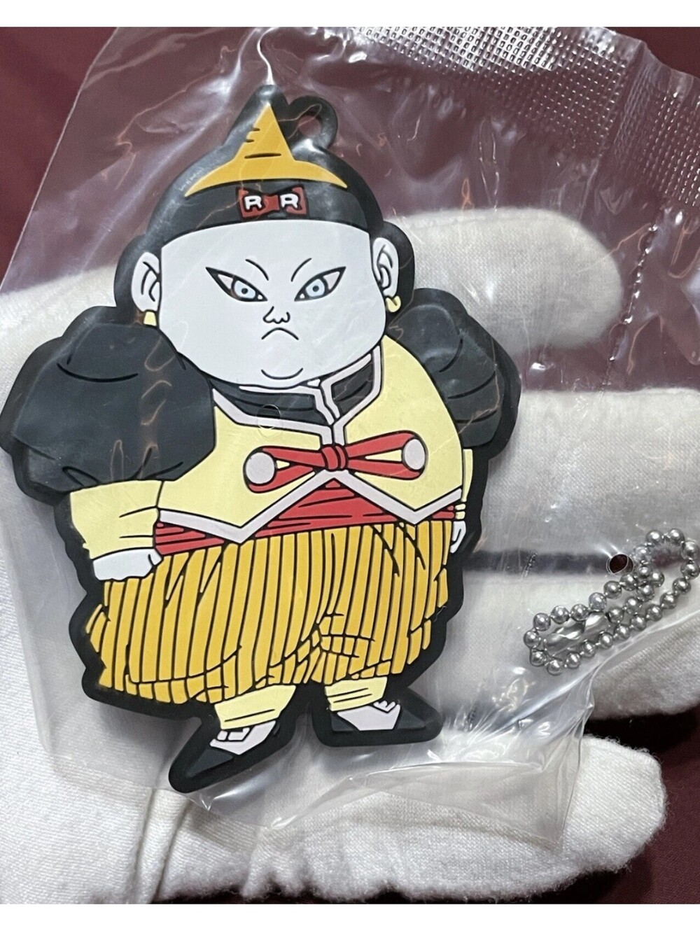Ichiban Kuji Dragon Ball II Prize F Rubber Keychain Strap Android 19